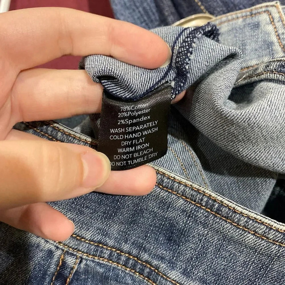 I AM GIA Drew Pants Denim Jeans Straight Leg Size Small Cut Out Waist - Picture 12 of 13